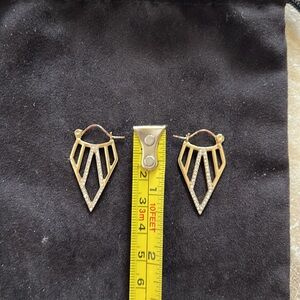 Gold Angle Earrings